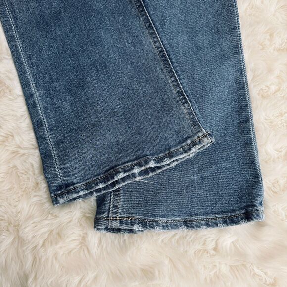 SOLD ~ Old Navy Kicker Bootcut Jeans Womens 10 Extra High Rise Button 32 x 31.5 - Picture 7 of 9